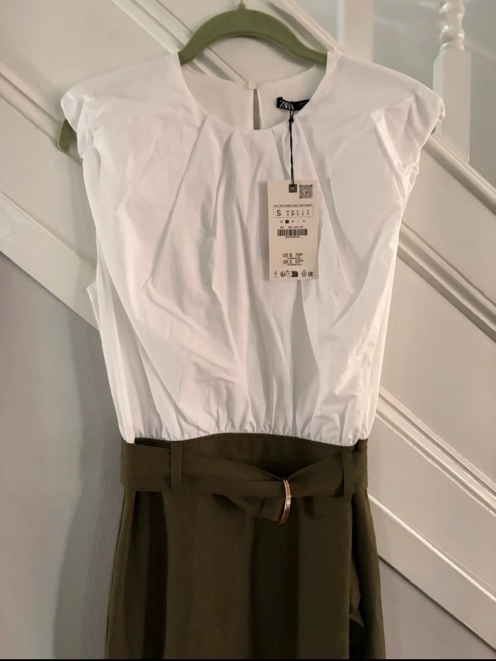 Zara Color Block Midi Dress - Picture 6 of 7
